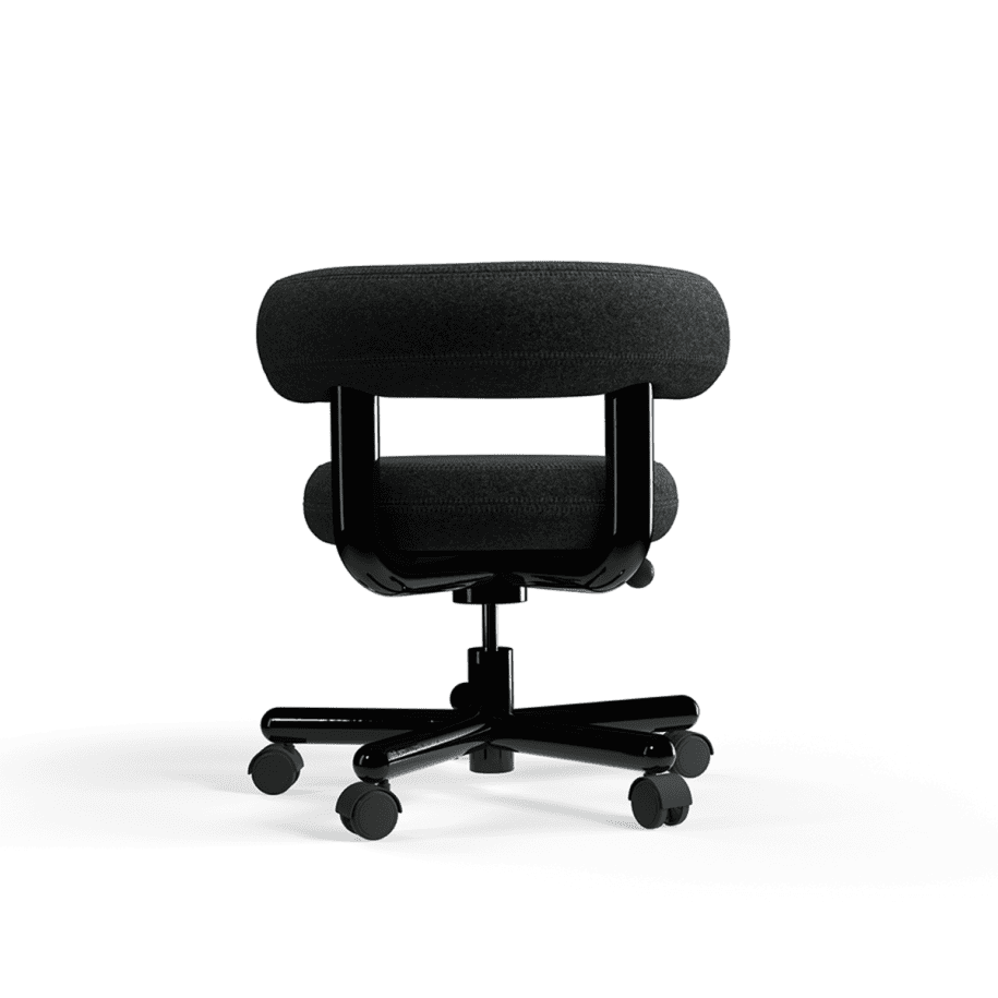 Tom Dixon - Silla de oficina Fat Kvadrat Gris oscuro