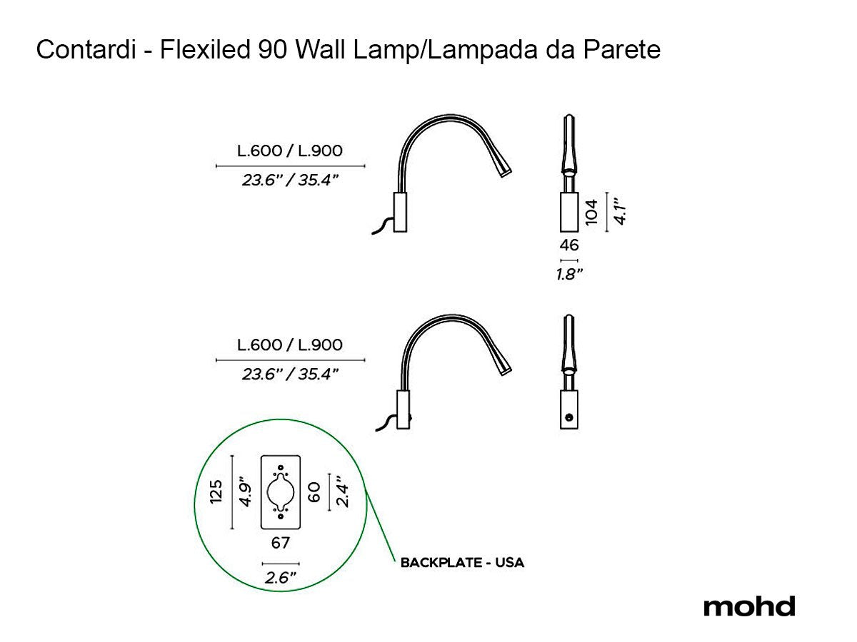 Contardi - Flexiled AP Nickel / Leder L.600 Strahler