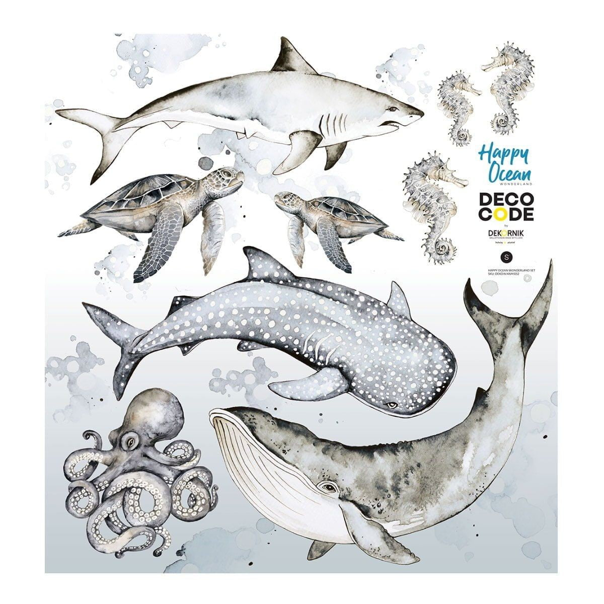 Happy Ocean Wonderland Wall Stickers Set