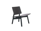 Cappellini - Hiroi Lounge Chair Eszwart / Leren Zwart