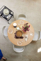 Hübsch - Table à manger droite et ronde