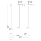 Kundalini - lampe de pied LED oiseau