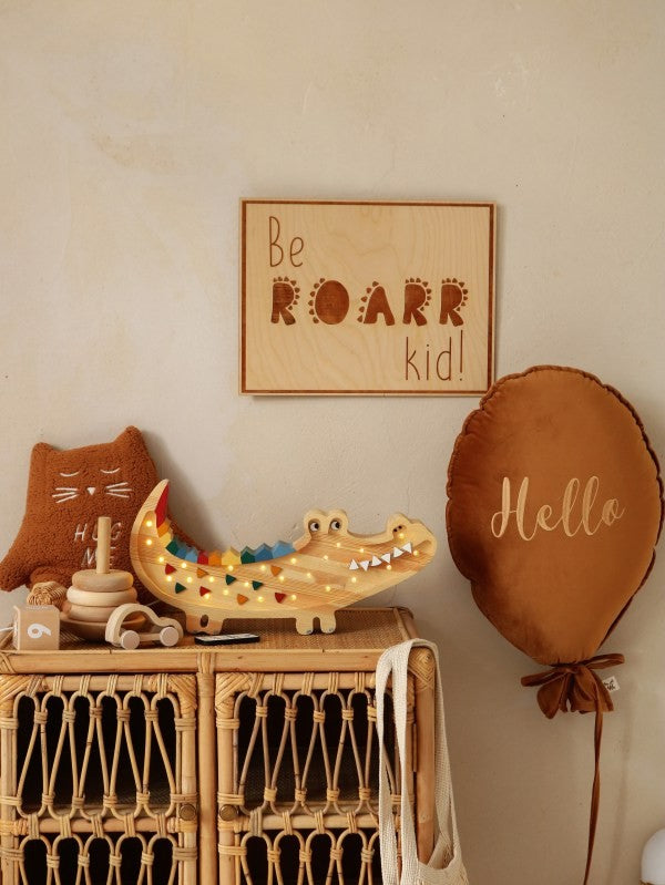 Piccola lampada coccodrillo