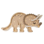 Pequeña lámpara de luz de dino triceratops