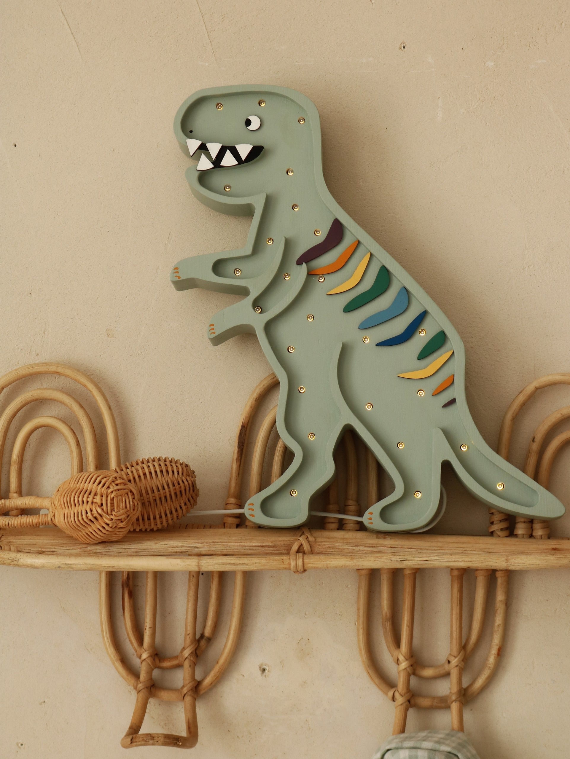 Piccola lampada dinosauro T-Rex