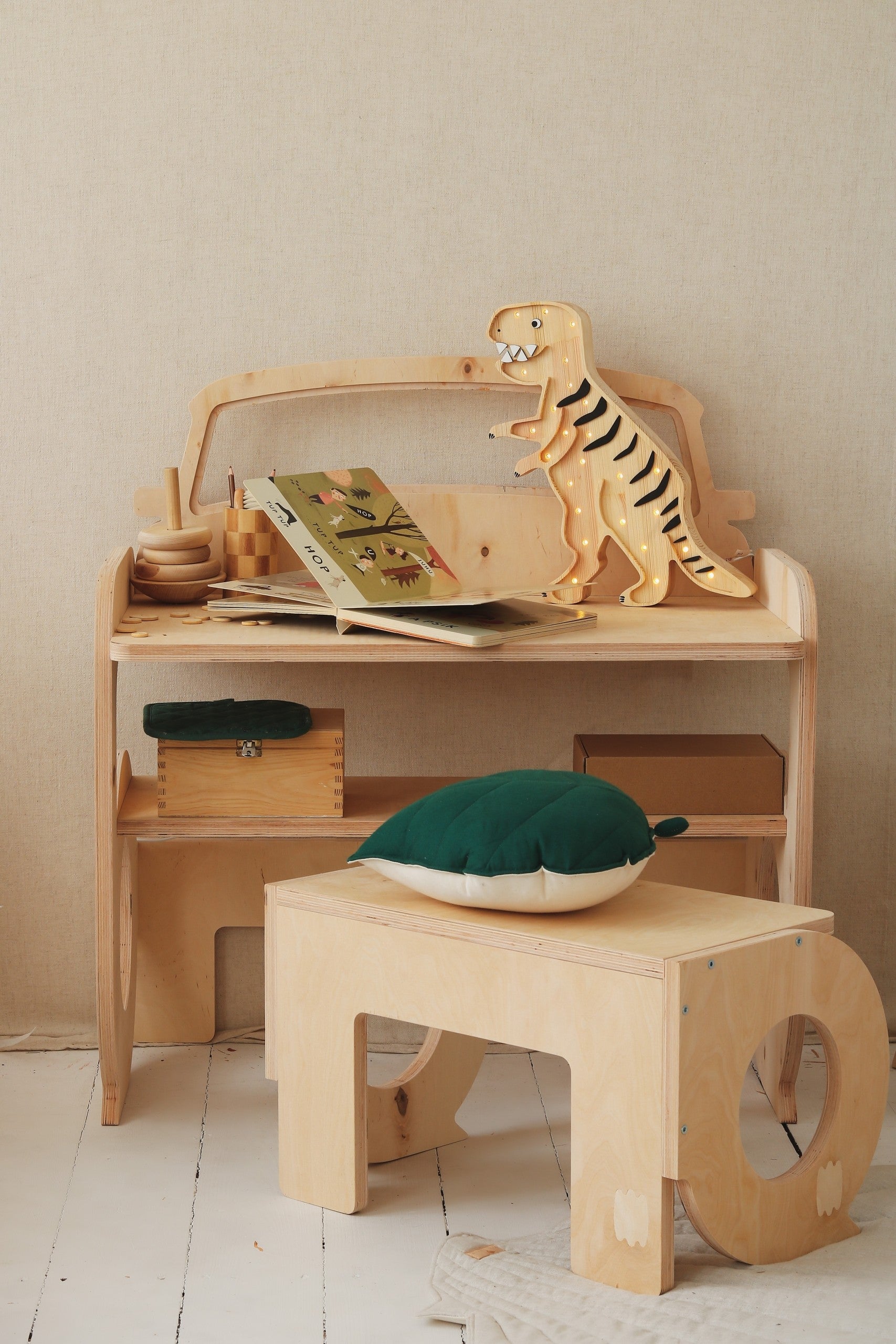 Piccola lampada dinosauro T-Rex