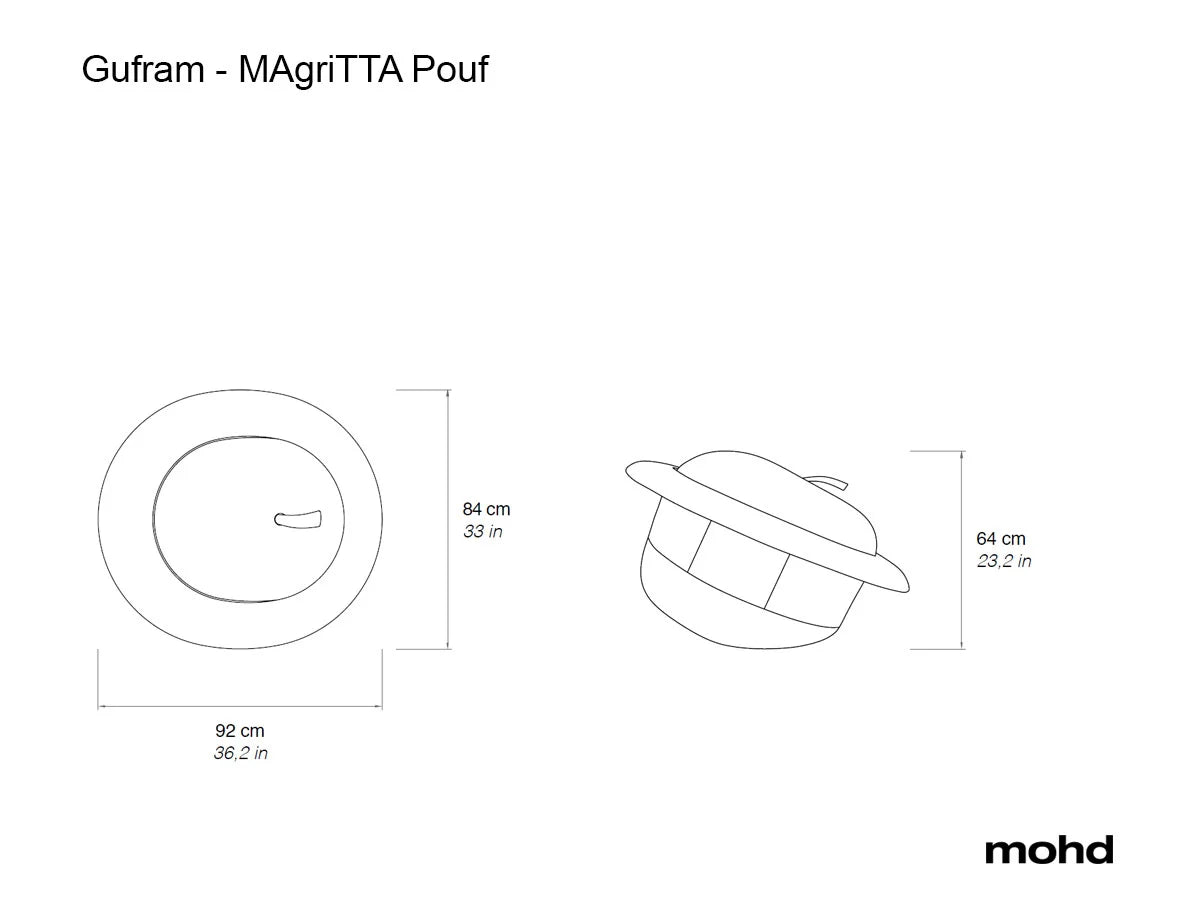Gufram - MAgriTTA seat pouf 1970 Roberto Matta