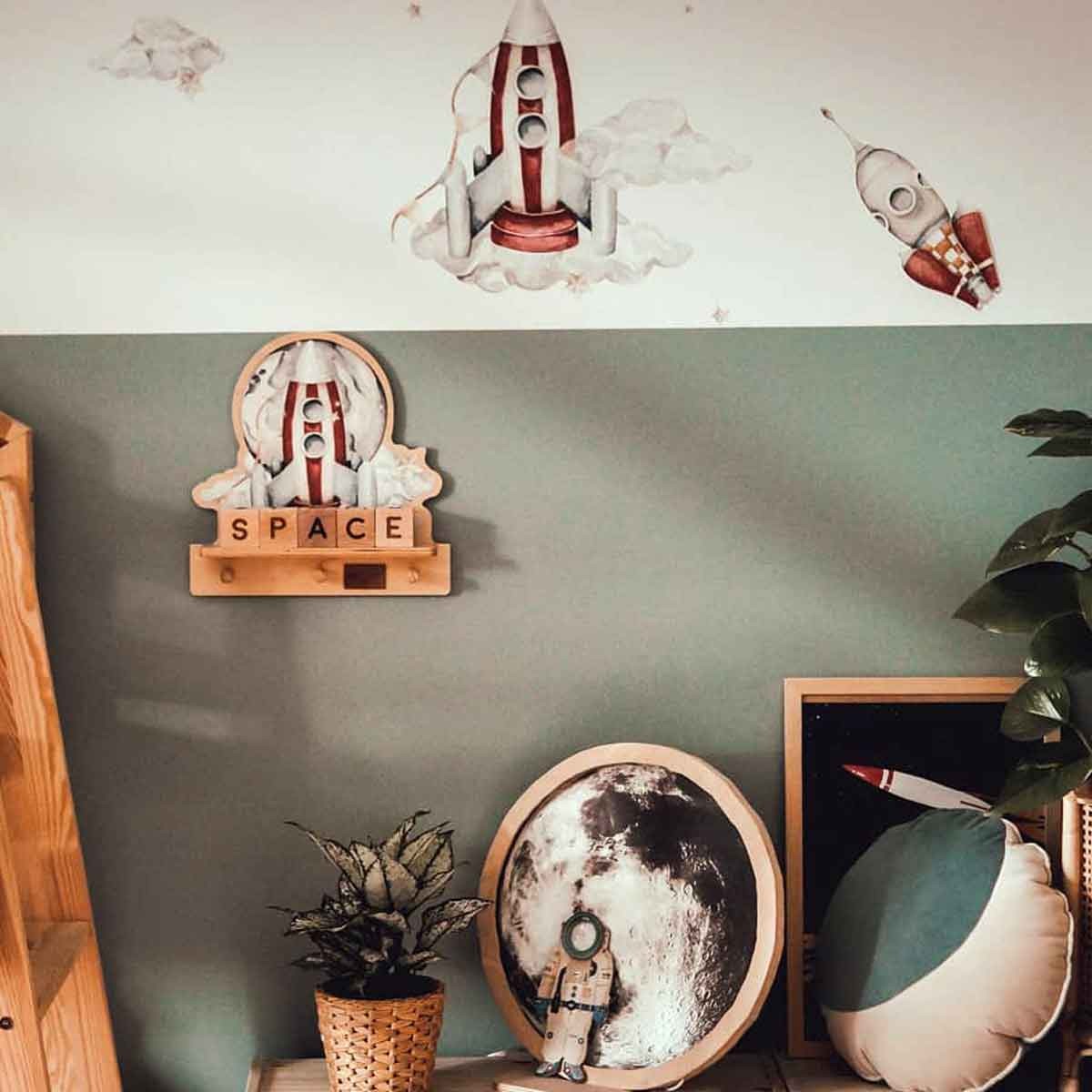 Mini Wall Shelf - Rocketship