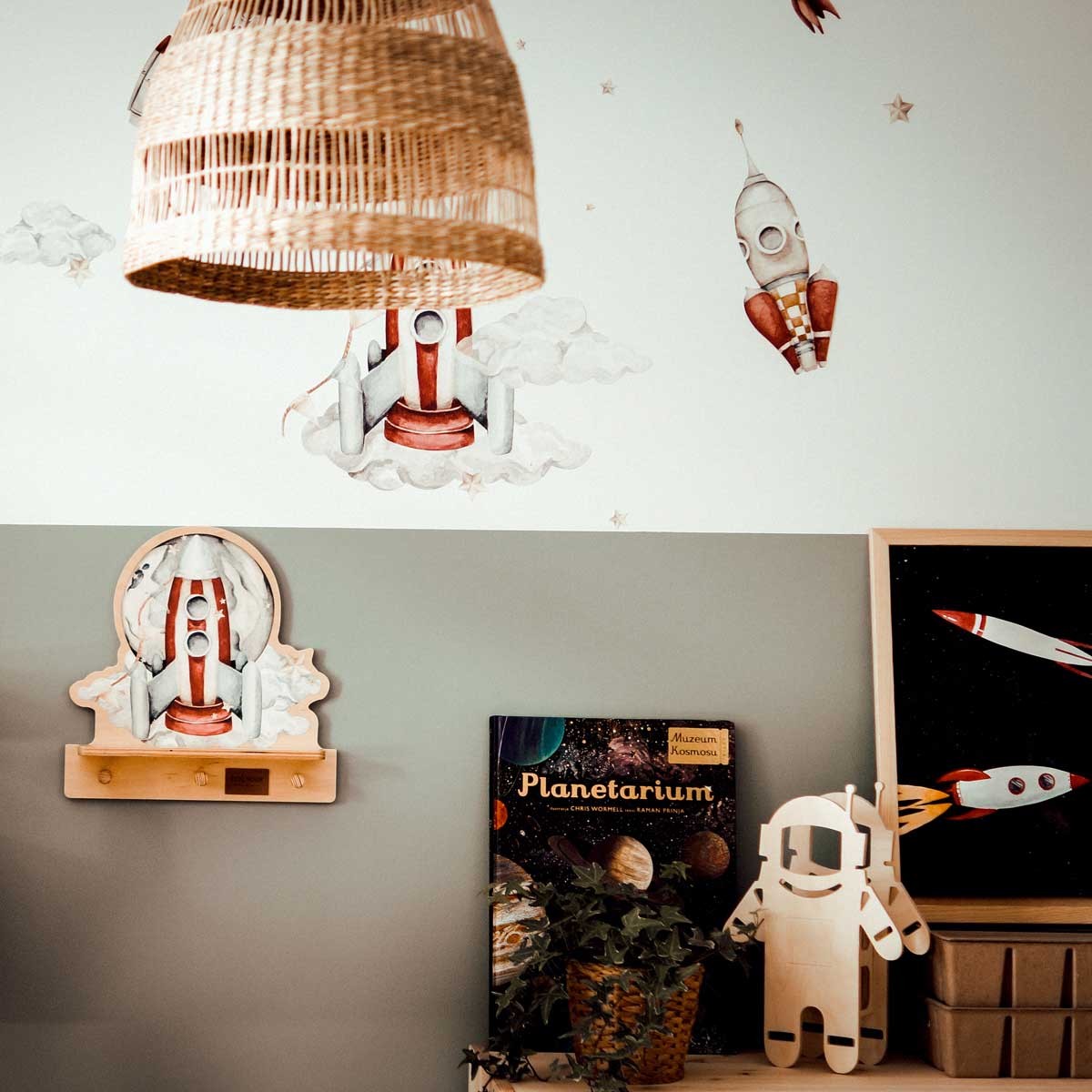 Mini Wall Shelf - Rocketship