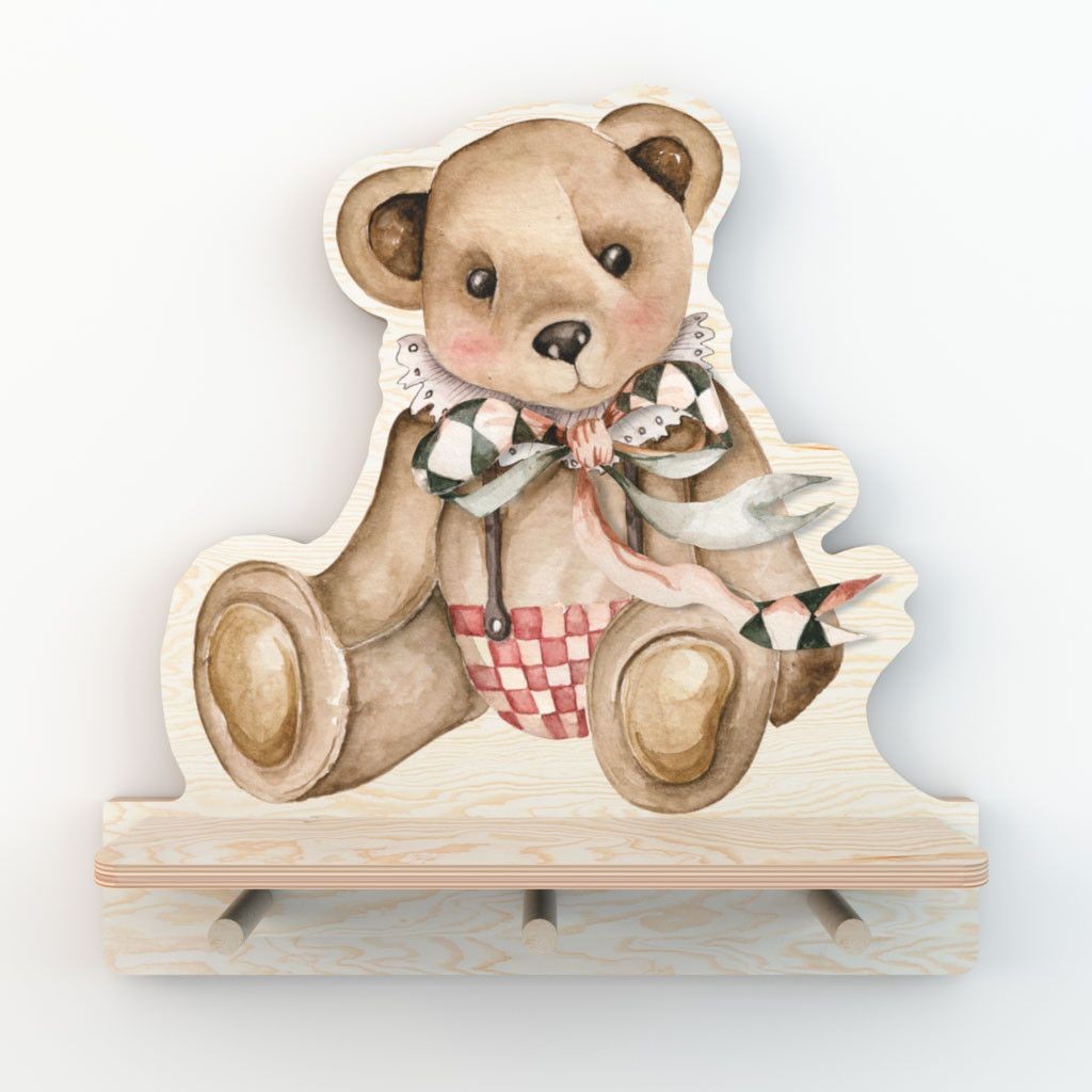 Mini Wall Shelf - Teddy Bear
