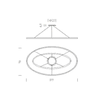 Illuminazione Nemo - Lampada a sospensione Ellisse a doppio LED