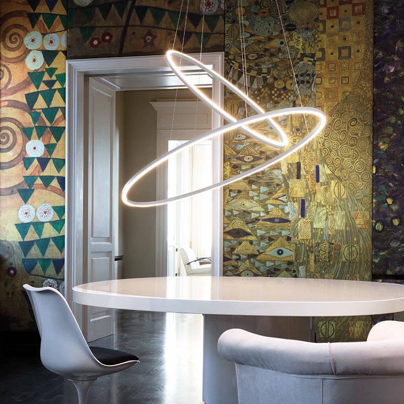 Illuminazione Nemo - Lampada a sospensione Ellisse a doppio LED