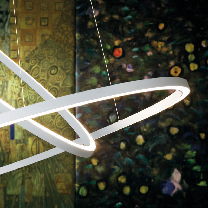 Illuminazione Nemo - Lampada a sospensione Ellisse a doppio LED