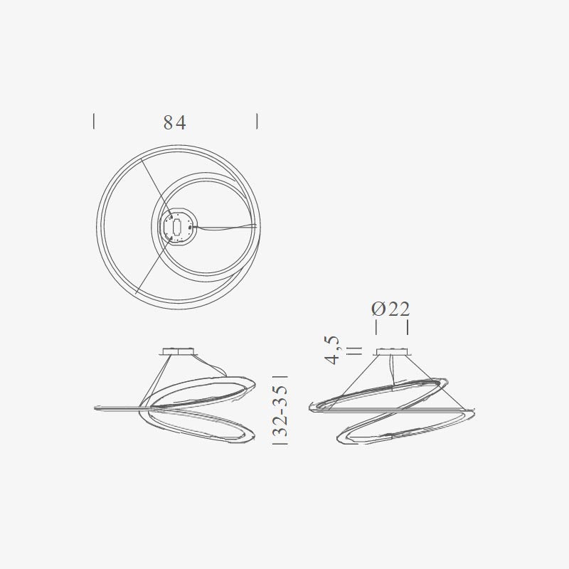 Nemo Lighting - Kepler LED-Pendelleuchte ø 84 cm