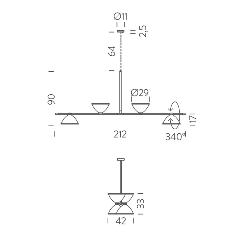 Estiluz - Pendant Light Loop T-4125S