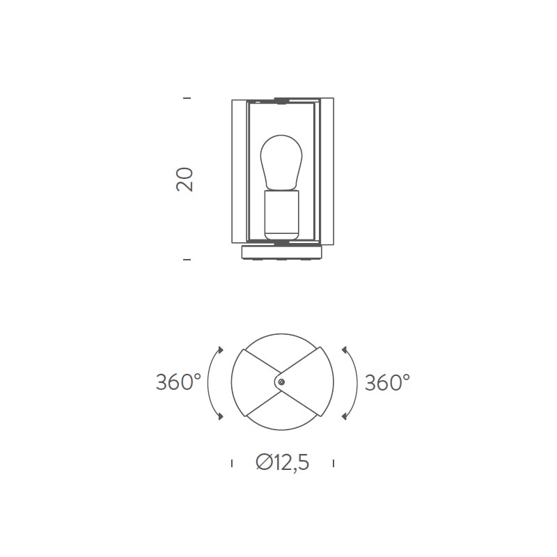 Nemo Lighting - Lampada da tavolo Pivontante à Poser