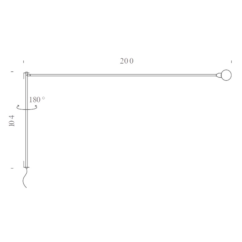 Iluminación Nemo - Lámpara de pared Potence Pivotante