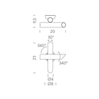 Nemo Lighting - Tubes 2 LED-Wandleuchte