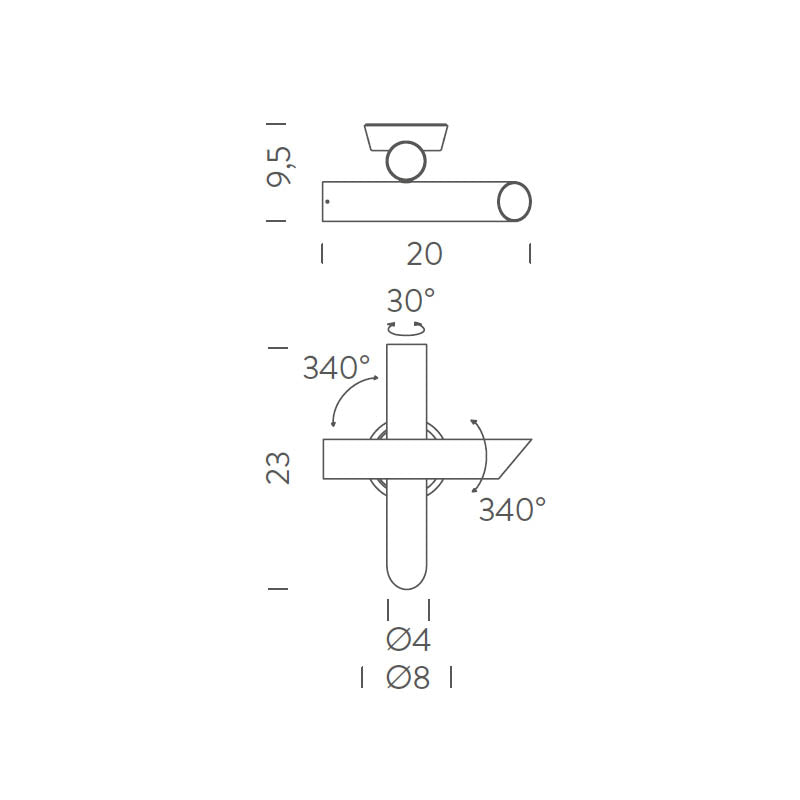 Nemo Lighting - Tubes 2 LED-Wandleuchte