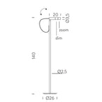 Nemo Lighting - Type LED-Stehleuchte / Deckenfluter