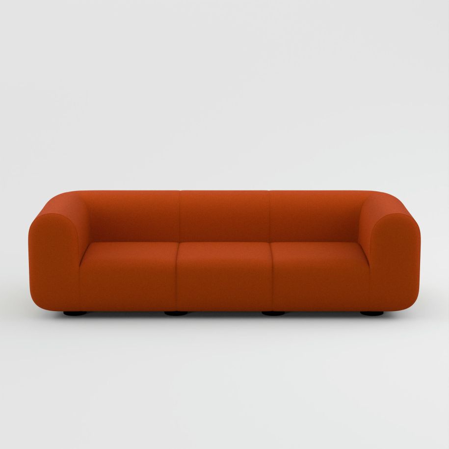 Tom Dixon - 3-Seater Sofa Plump Orange