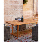 Point - Teca de mesa de comedor patrimonial 221x103cm