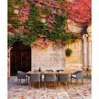 Point - Teca de mesa de comedor patrimonial 221x103cm