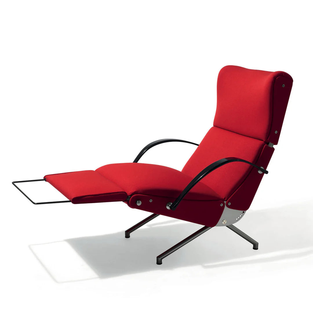 Tecno Spa - P40 Roter Loungesessel von Osvaldo Borsani
