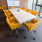 Tecno Spa - Drehsessel Vela in Gelb von Lievore Altherr Molina