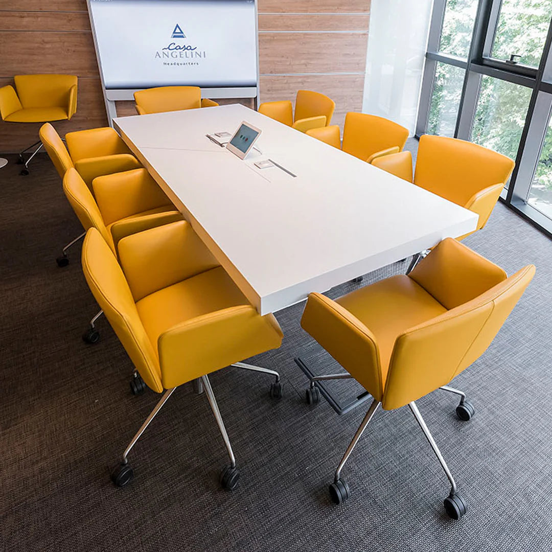 Tecno Spa - Drehsessel Vela in Gelb von Lievore Altherr Molina