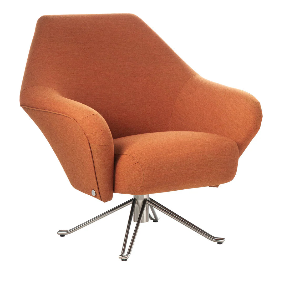 Tecno Spa - P32 Orangefarbener drehbarer Sessel von Osvaldo Borsani