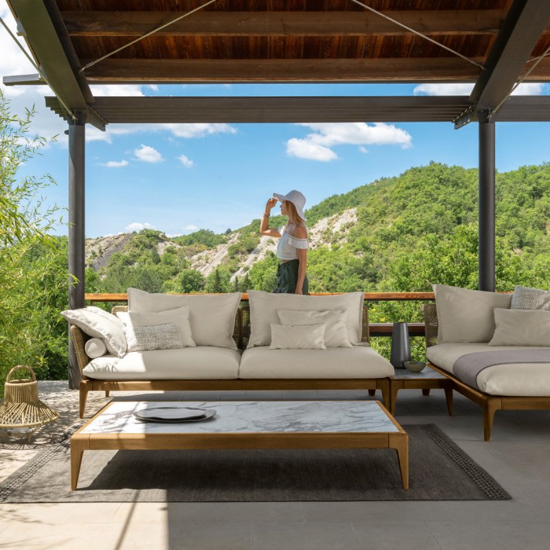 Talenti - Cruise Teak Chaise Longue Module left/right