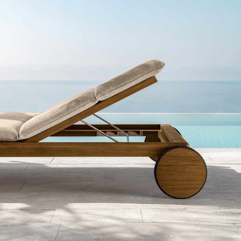 Talenti - Cruise Teak Lounger incl. Cushion