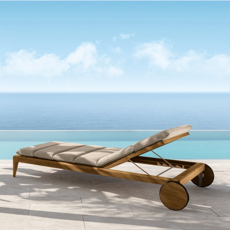 Talenti - Cruise Teak Lounger incl. Cushion