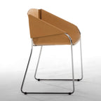 Tonin Casa - SIMPLY T7206A stoel met zadelleer bekleding