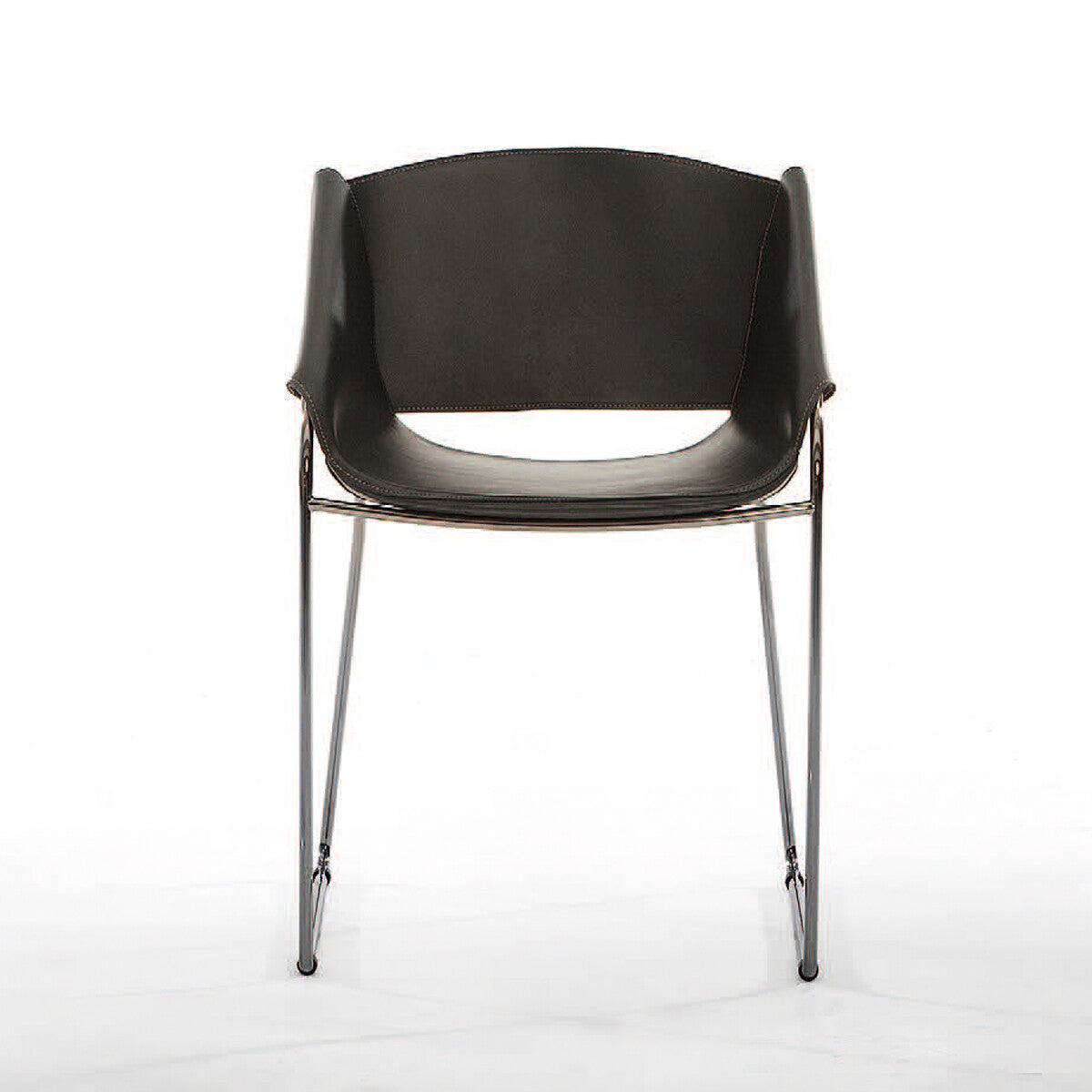 Tonin Casa - SIMPLY T7206A stoel met zadelleer bekleding