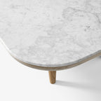 &Tradition - Fly Couchtisch 120x120 Eiche/Marmor