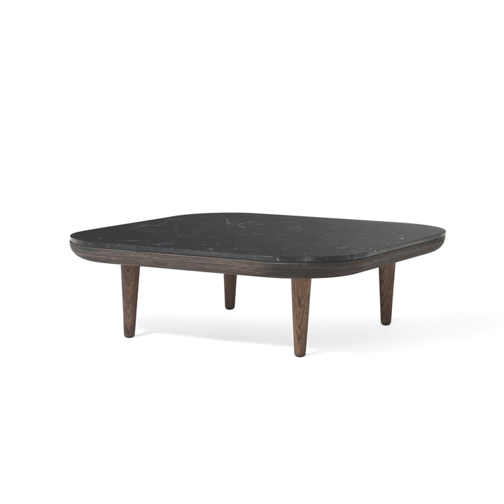 &Tradition - Fly Coffee Table 120x120 Smoked Oak/Marble
