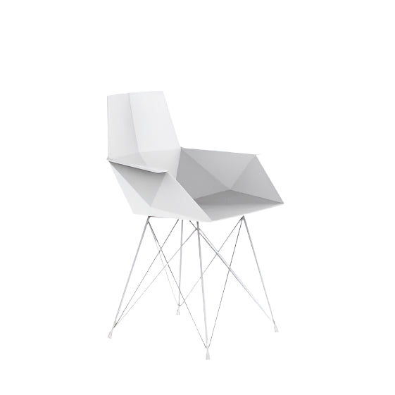 Vondom - Set of 4 Faz Armchairs Stainless Steel Legs