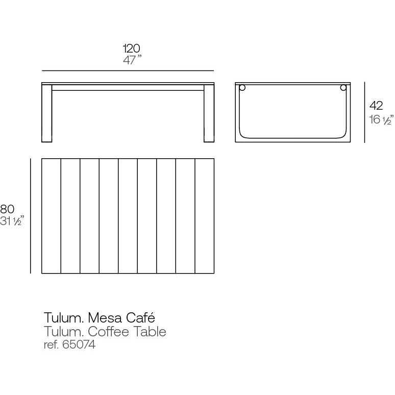 Vondom - Tulum Loungetafel