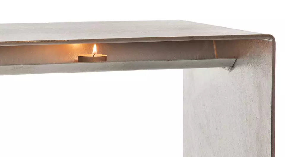 Progettazione della stanza - panca riscaldata in acciaio