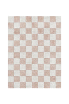 Washable Cotton Rug Kitchen Tiles Rose, 120x160 cm