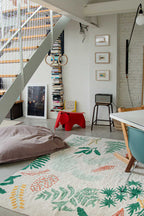 Lorena kanalen - Wasbaar tapijt Botanische Planten 140 x 200 cm