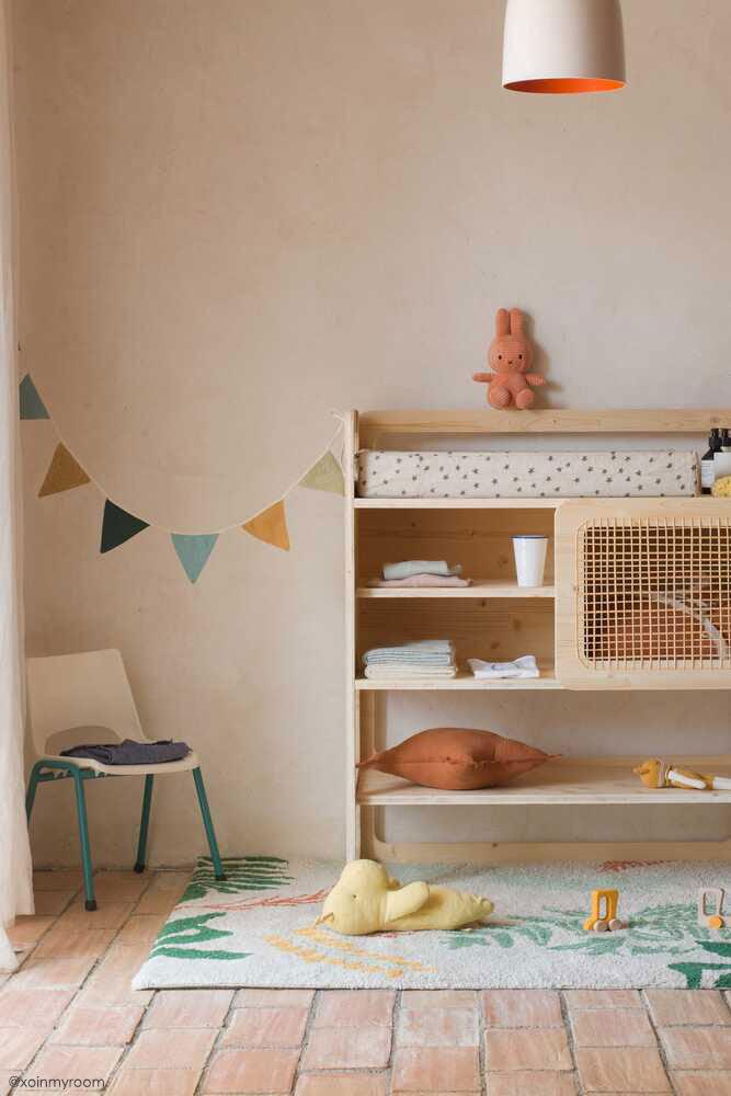 Lorena kanalen - Wasbaar tapijt Botanische Planten 140 x 200 cm