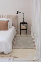 Tapis de cuisine lavable bleu sauge, 90x130 cm