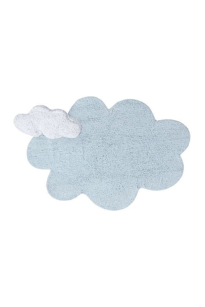 Tapis lavable Puffy Dream Nuage Bleu, 110 x 170 cm