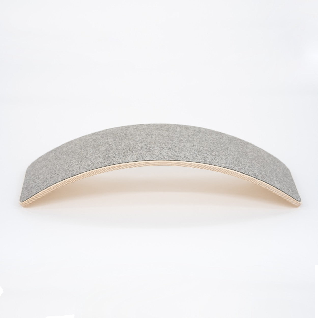 Wooden Balance Board With Grey Felt