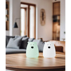 Set van 2 mini-bear lampen - wit en arctisch groen