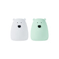 Set van 2 mini-bear lampen - wit en arctisch groen