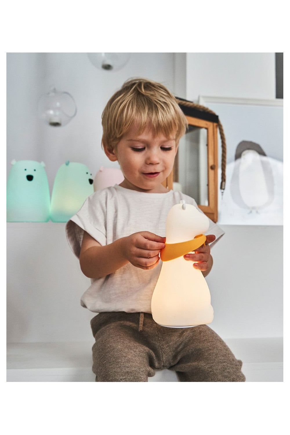 Giraffe Silikonlamp - Wit